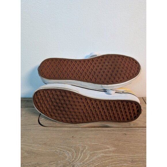 Vans Shoes Mens 6 / Womens 7.5 Old Skool Skateboarding Low Yellow Suede - Picture 10 of 10